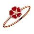 Золотой браслет Chopard Happy Hearts Flowers 85A085-5803