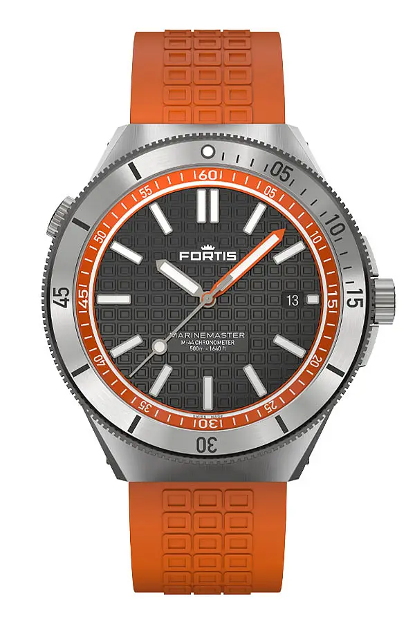 Fortis Marinemaster M-44 Янтарно-оранжевый на горизонте F8120013