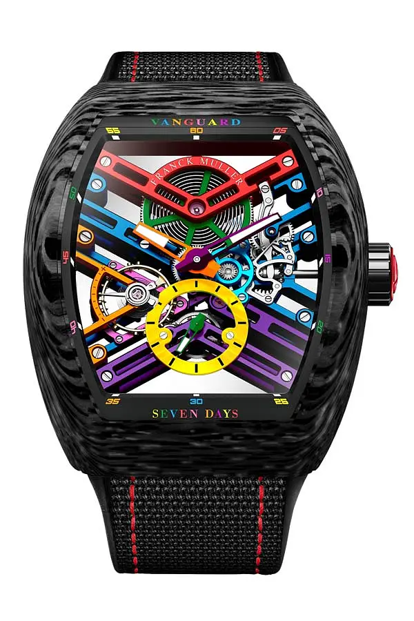 Franck Muller Vanguard Skeletone V 45 S6 SQT COL DRM CARBONE NR