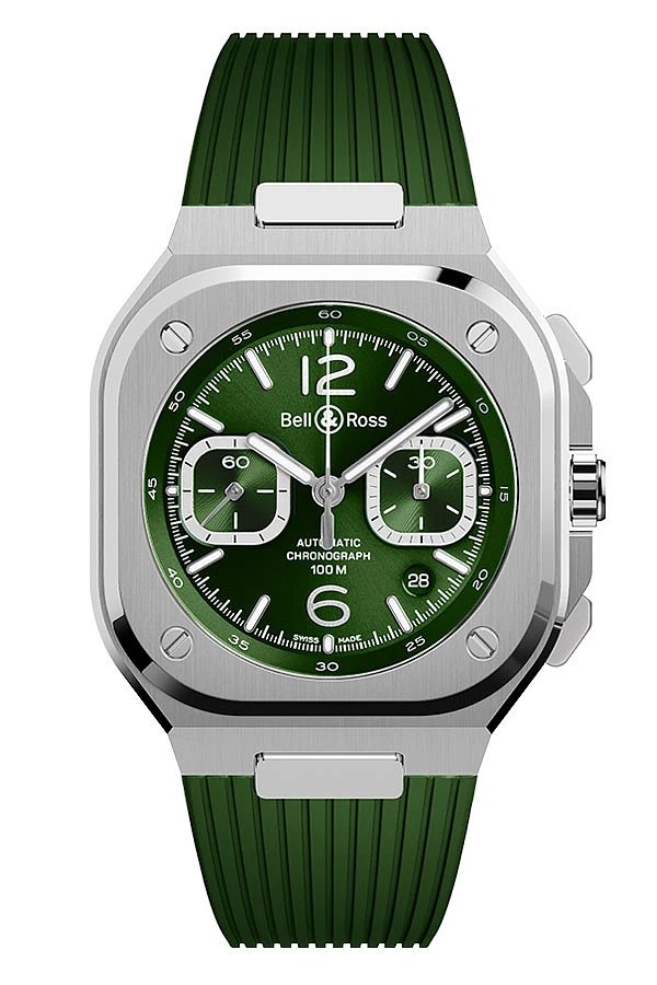Bell & Ross BR 05 Chrono Green Steel BR05C-GN-ST/SRB