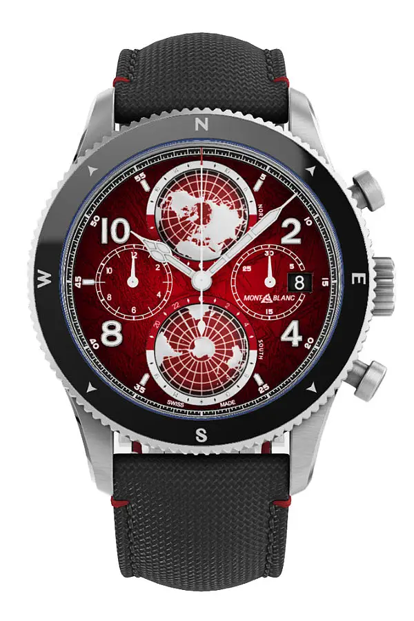 Montblanc 1858 Geosphere Chronograph 0 Oxgen Ограниченная серия 290 экземпляров 132303