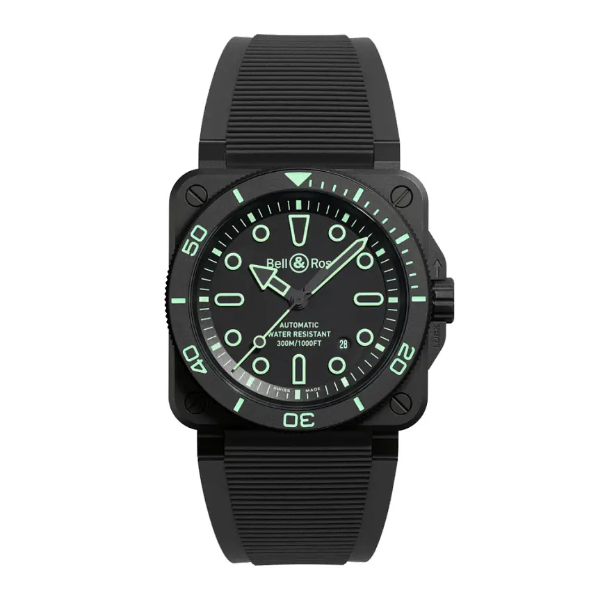 Bell & Ross BR-03 Diver Lum Outline BR03A-D-OL-CE/SRB