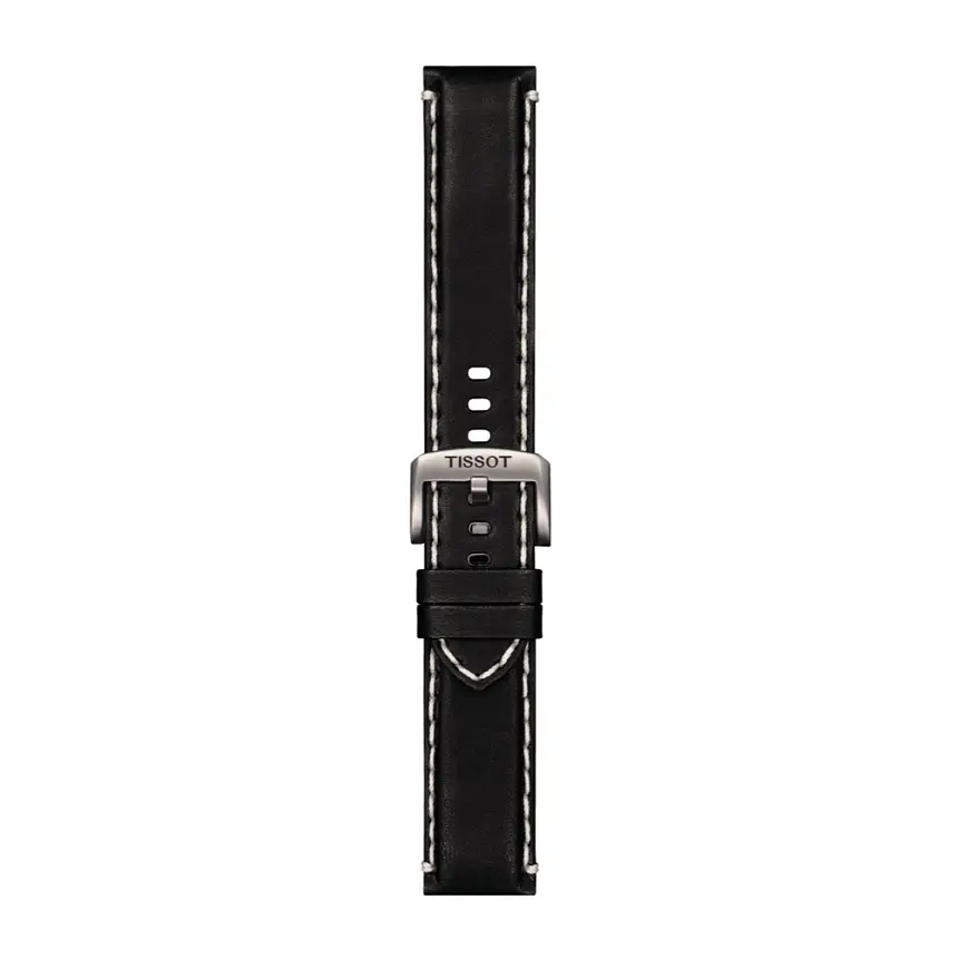 Чёрный кожаный ремешок Tissot 22 мм T852.044.982