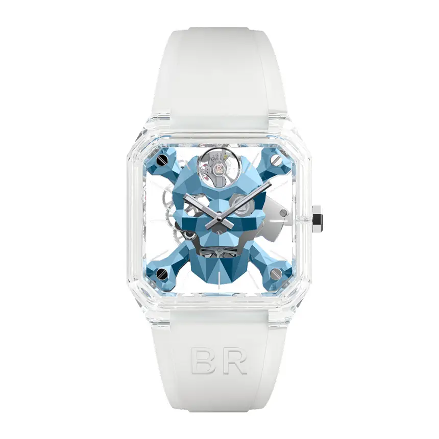 Bell & Ross BR-01 Cyber Skull Sapphire Ice Blue BR01-CSKBLU-SAPHIR