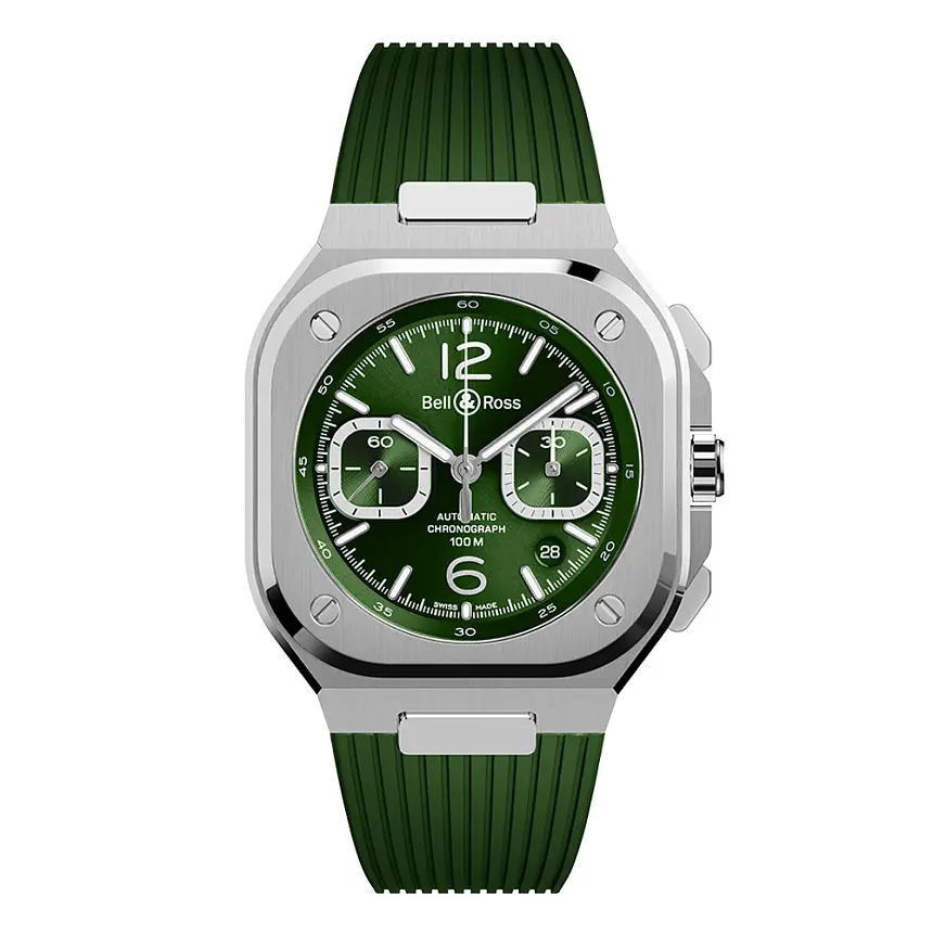 Bell & Ross BR 05 Chrono Green Steel BR05C-GN-ST/SRB