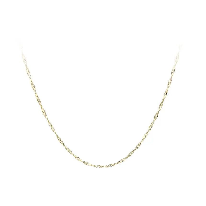 Золотая цепочка плетения «Сингапур»