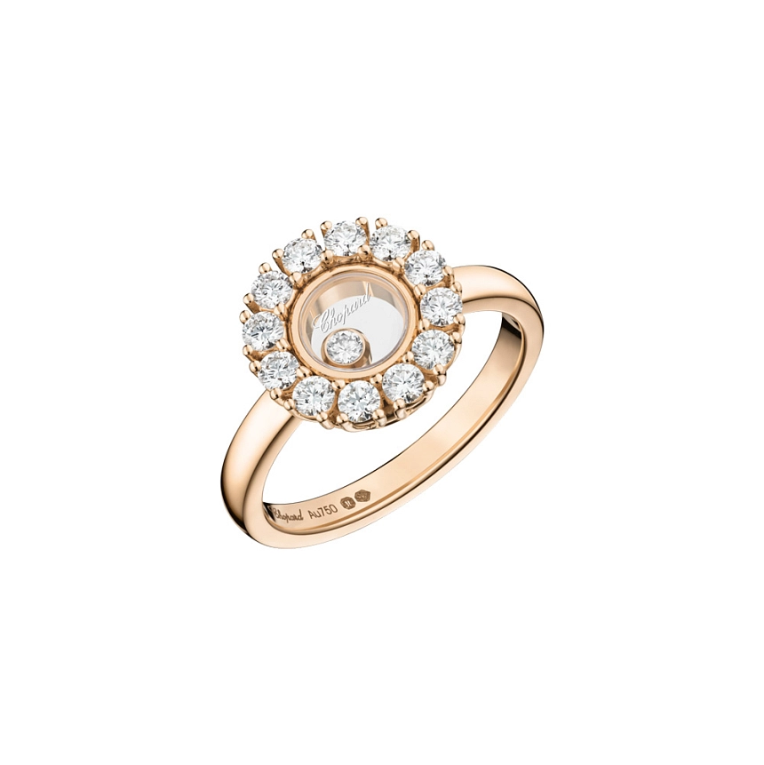 Золотое кольцо Chopard Happy Diamonds 82A609-5110