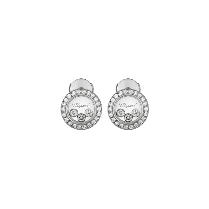 Золотые серьги Chopard Happy Diamonds 83A018-1201