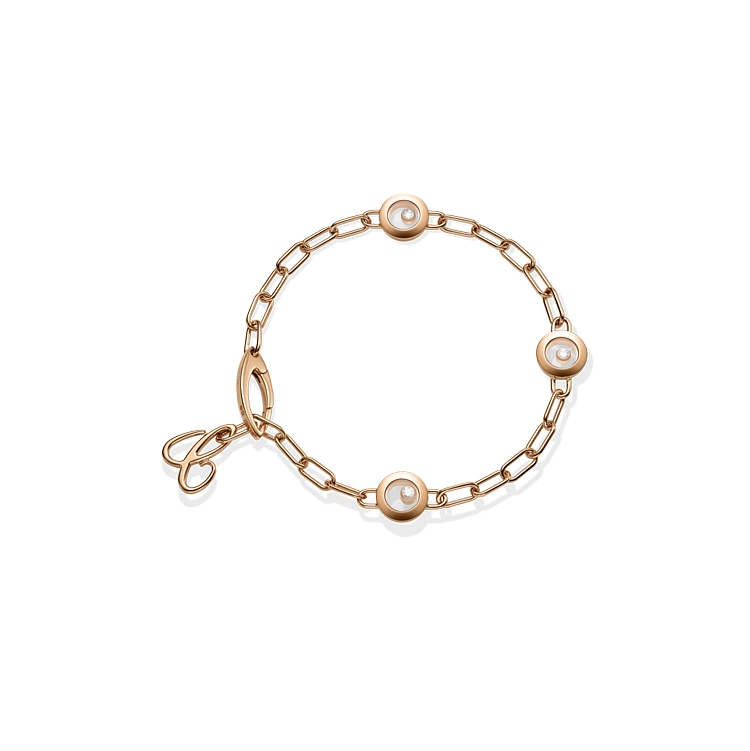 Золотой браслет Chopard Happy Diamonds 85A117-5010