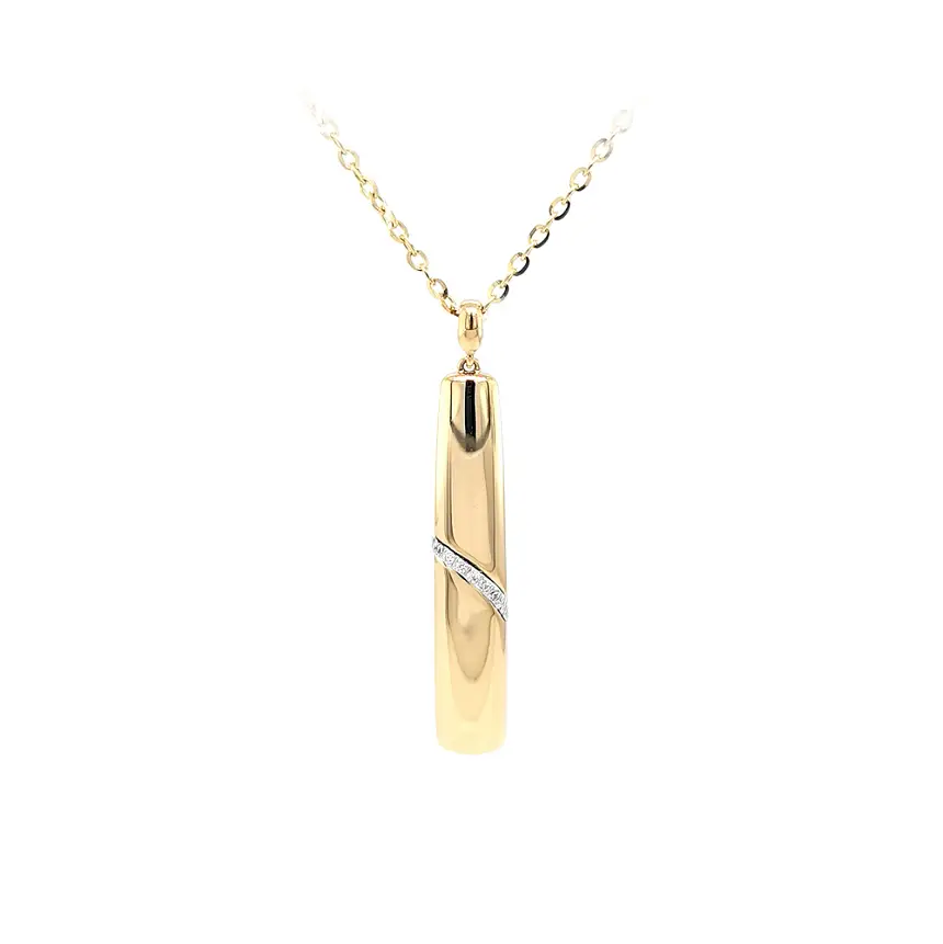 Золотое колье с цирконами