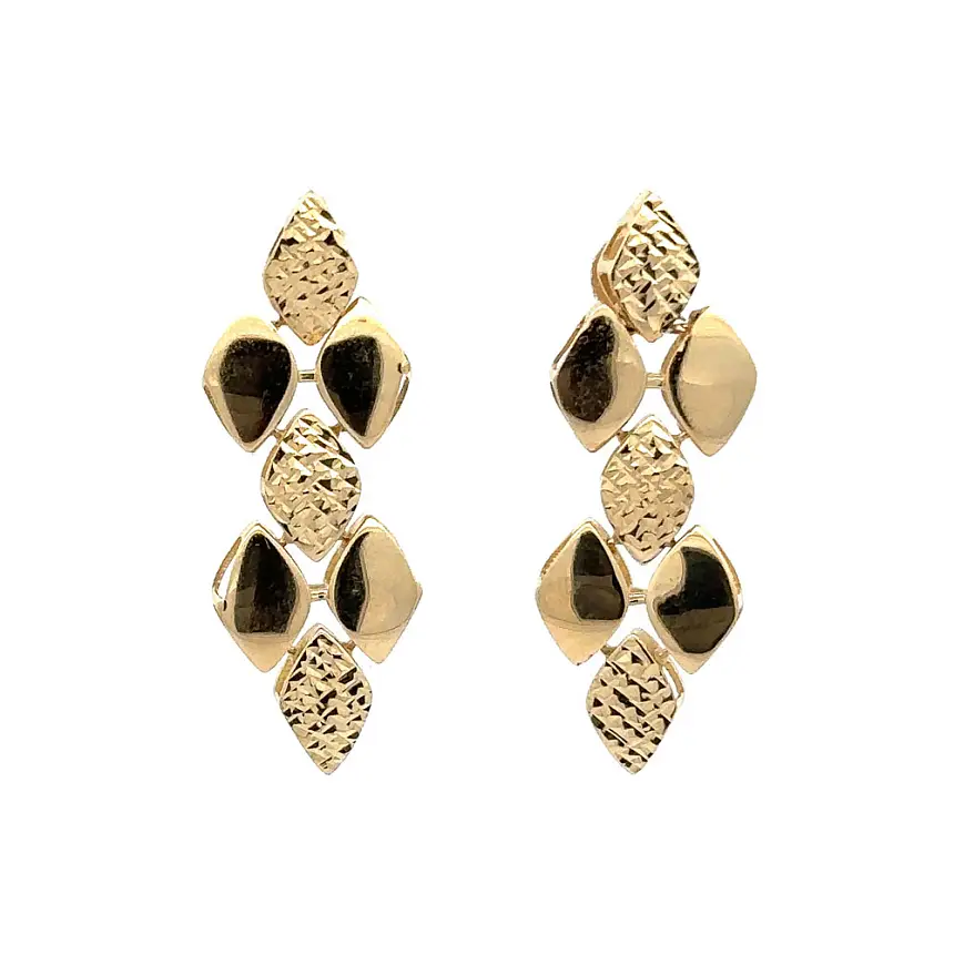 Золотые серьги-пусеты