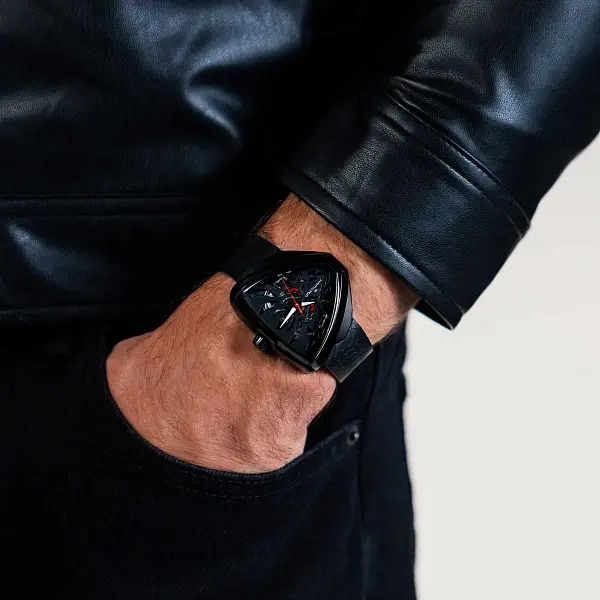 Hamilton Ventura Elvis80 Skeleton Car H24535332