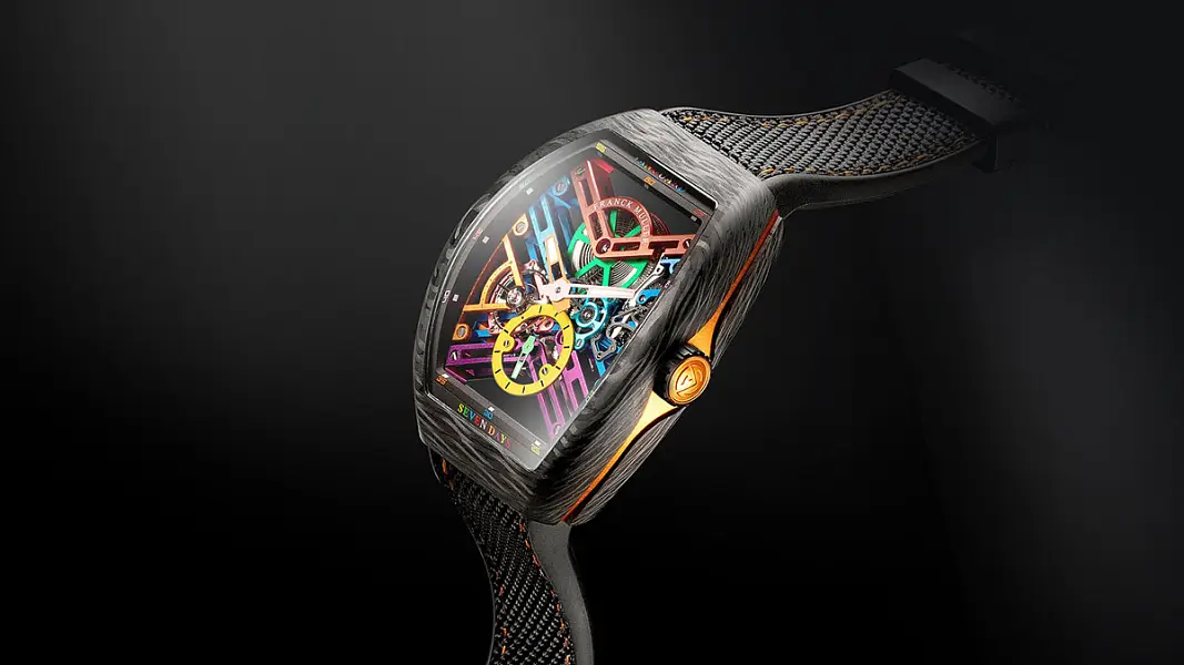 Franck Muller Vanguard Skeletone V 45 S6 SQT COL DRM CARBONE NR