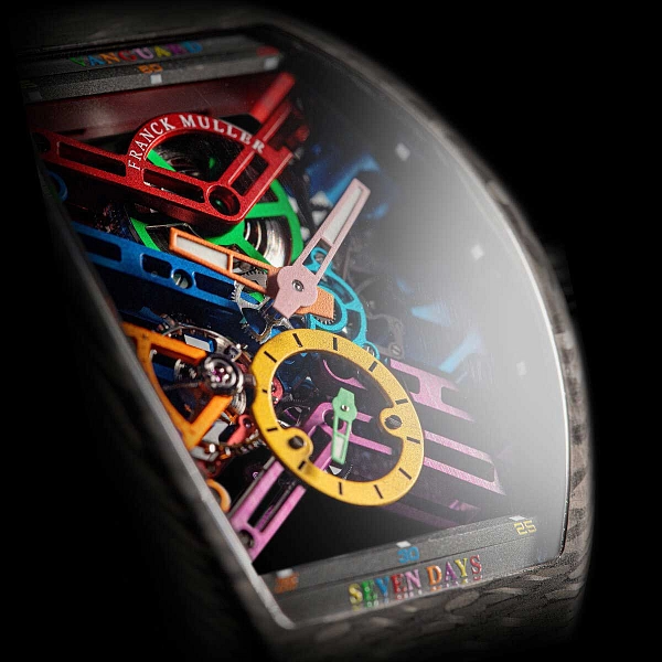 Franck Muller Vanguard Skeletone V 45 S6 SQT COL DRM CARBONE NR