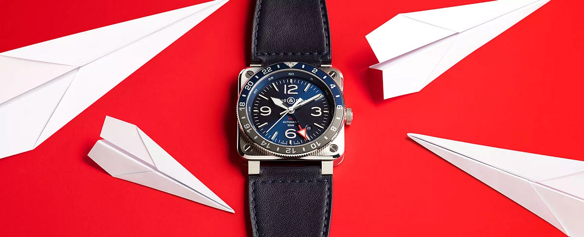 Bell & Ross BR 03-93 GMT Blue BR0393-BLU-ST/SCA