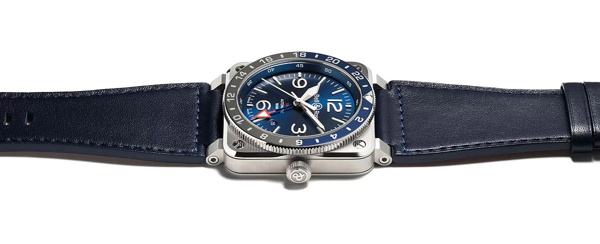 Bell & Ross BR 03-93 GMT Blue BR0393-BLU-ST/SCA