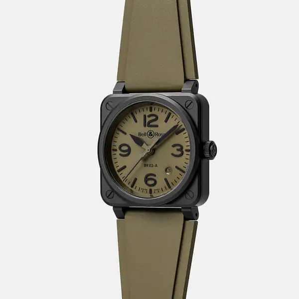 Bell & Ross New BR 03 Military Ceramic BR03A-MIL-CE/SRB