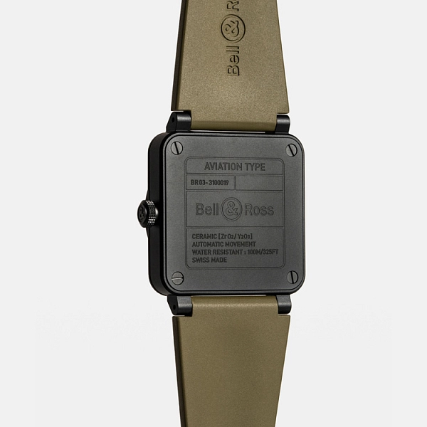 Bell & Ross New BR 03 Military Ceramic BR03A-MIL-CE/SRB