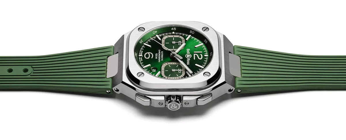 Bell & Ross BR 05 Chrono Green Steel BR05C-GN-ST/SRB