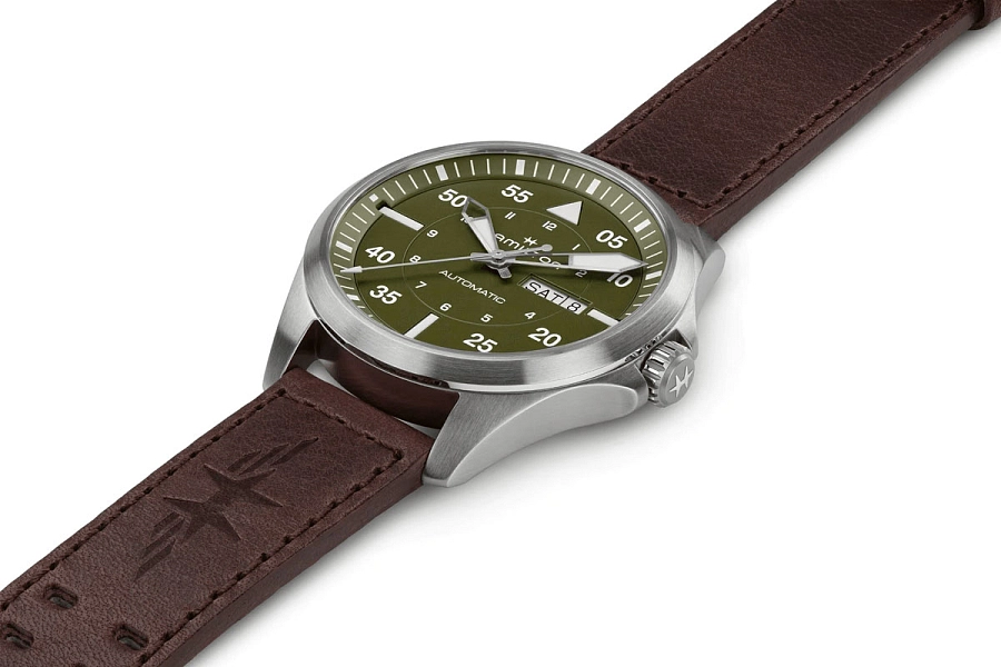 Hamilton Khaki Aviation Pilot Day Date Car H64635560
