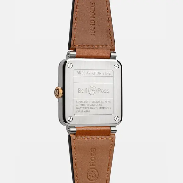 Bell & Ross BR 03 Белая сталь и золото BR03A-WH-STPG/SCA