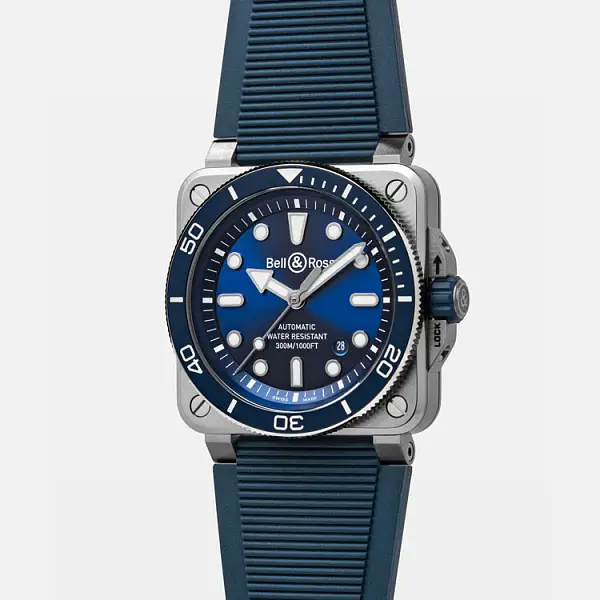 Bell & Ross BR 03 Diver Blue Steel BR03A-D-BLU-ST/SRB