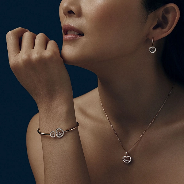 Золотые серьги Chopard Happy Diamonds 83A054-5401