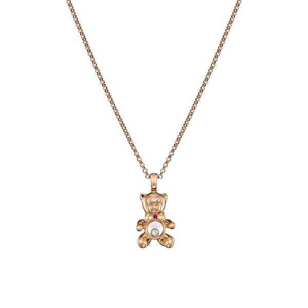 Золотой кулон Chopard Happy Diamonds Teddy Bear 79A188-5001