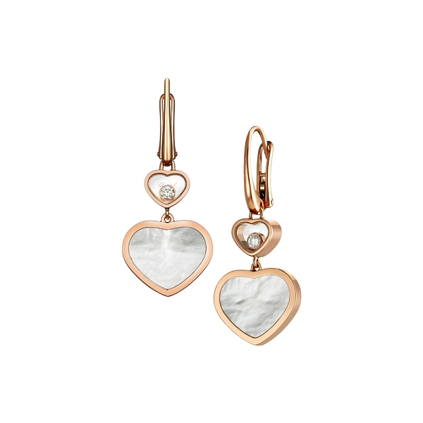 Золотые серьги Chopard Happy Hearts 837482-5310