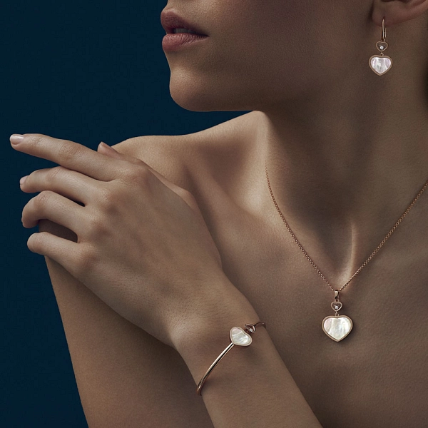 Золотые серьги Chopard Happy Hearts 837482-5310