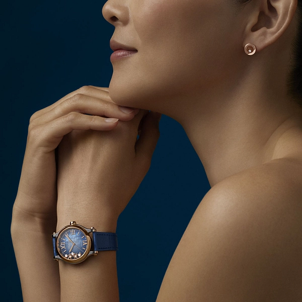 Золотые серьги Chopard Happy Diamonds 83A017-5001