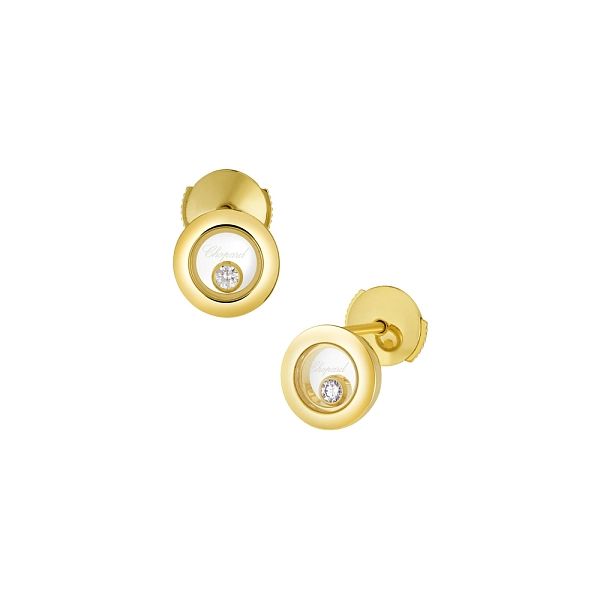 Золотые серьги Chopard Happy Diamonds 83A017-0001