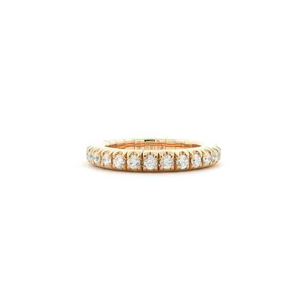 Кольцо Eternity из розового золота 18 к с бриллиантами 1,06 ct