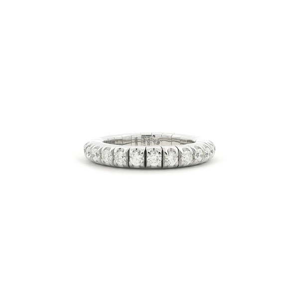 Кольцо Eternity из белого золота 18 к с бриллиантами 1,04 ct