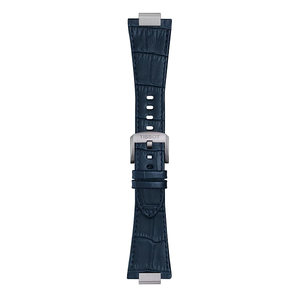 Синий кожаный ремешок Tissot для PRX 42 мм T852.049.411