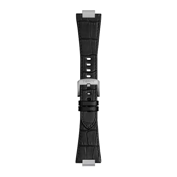 Чёрный кожаный ремешок Tissot для PRX 42 мм T852.049.415