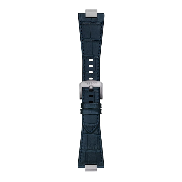 Синий кожаный ремешок Tissot для PRX 40 мм T852.047.701