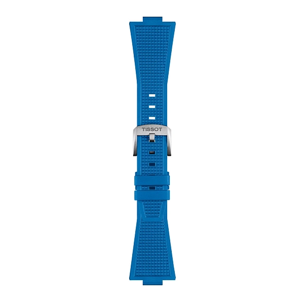 Синий резиновый ремешок Tissot для PRX 40 мм T852.049.577
