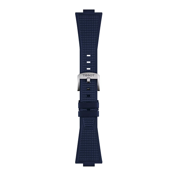 Синий резиновый ремешок Tissot для PRX 40 мм T852.049.050