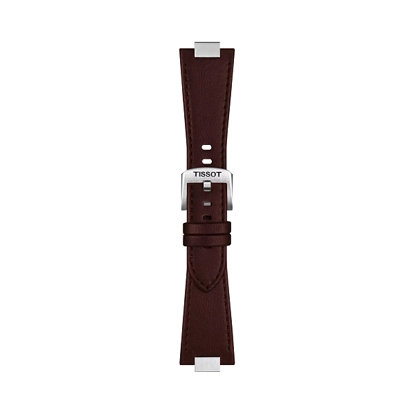 Коричневый кожаный ремешок Tissot для PRX 35 мм T852.049.548