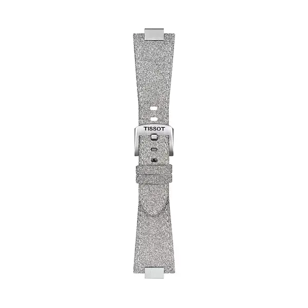 Серый кожаный ремешок Tissot для PRX 35 мм T852.049.550
