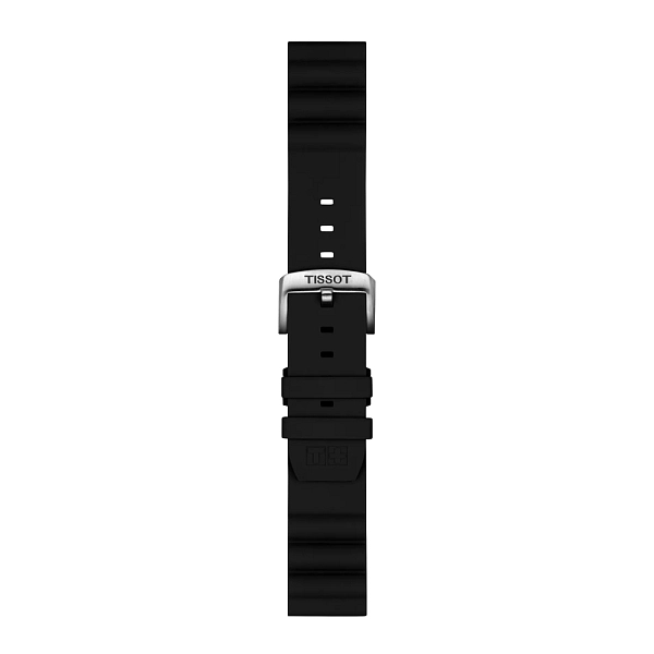 Чёрный силиконовый ремешок Tissot 22 мм T852.047.179