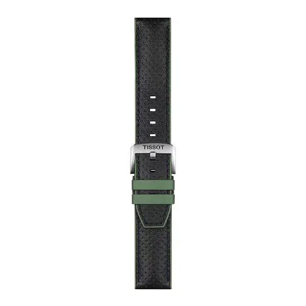 Зелёно-чёрный ремешок Tissot 22 мм T852.046.787