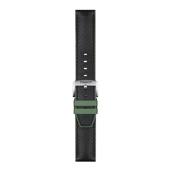 Зелёно-чёрный ремешок Tissot 22 мм T852.046.787
