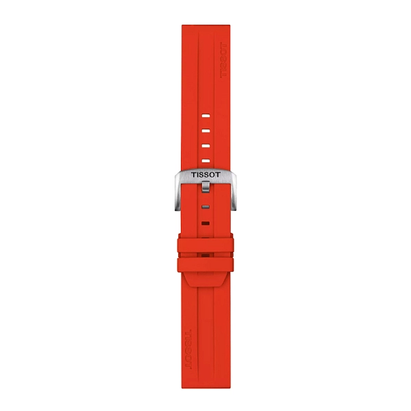 Красный силиконовый ремешок Tissot 22 мм T852.047.920