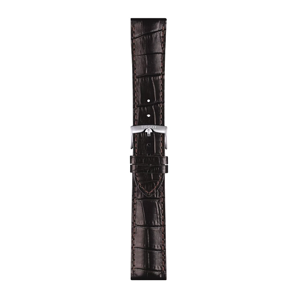 Коричневый кожаный ремешок Tissot 22 мм T852.041.655