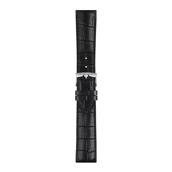 Чёрный кожаный ремешок Tissot 22 мм T852.041.653