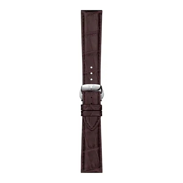 Коричневый кожаный ремешок Tissot 21 мм T852.045.399
