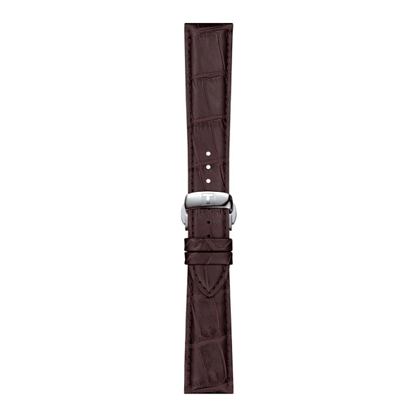 Коричневый кожаный ремешок Tissot 21 мм T852.045.399