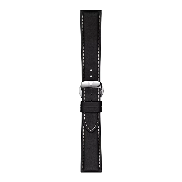 Чёрный кожаный ремешок Tissot 21 мм T852.044.599